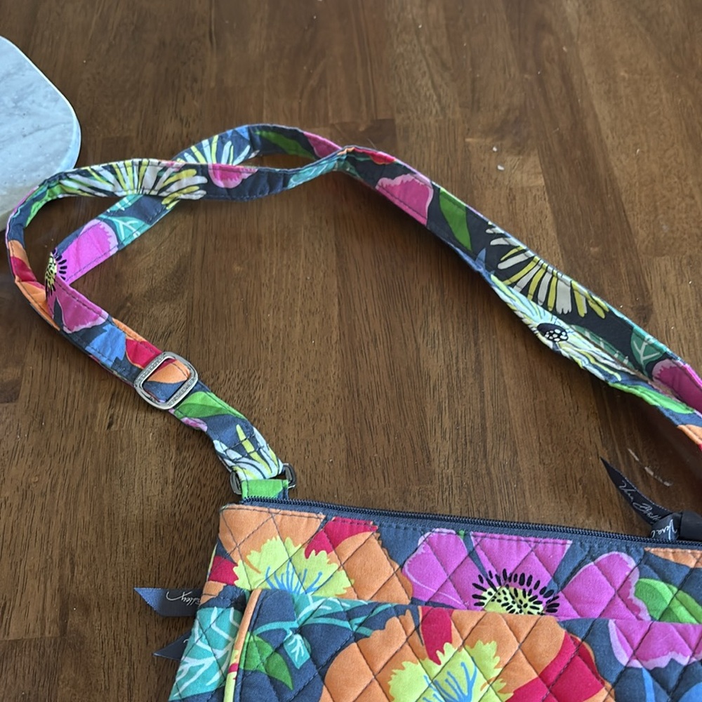 Vera Bradley Jazzy Blooms Saddle bag - Picture 2 of 3